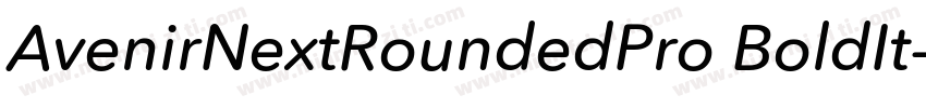 AvenirNextRoundedPro BoldIt字体转换
